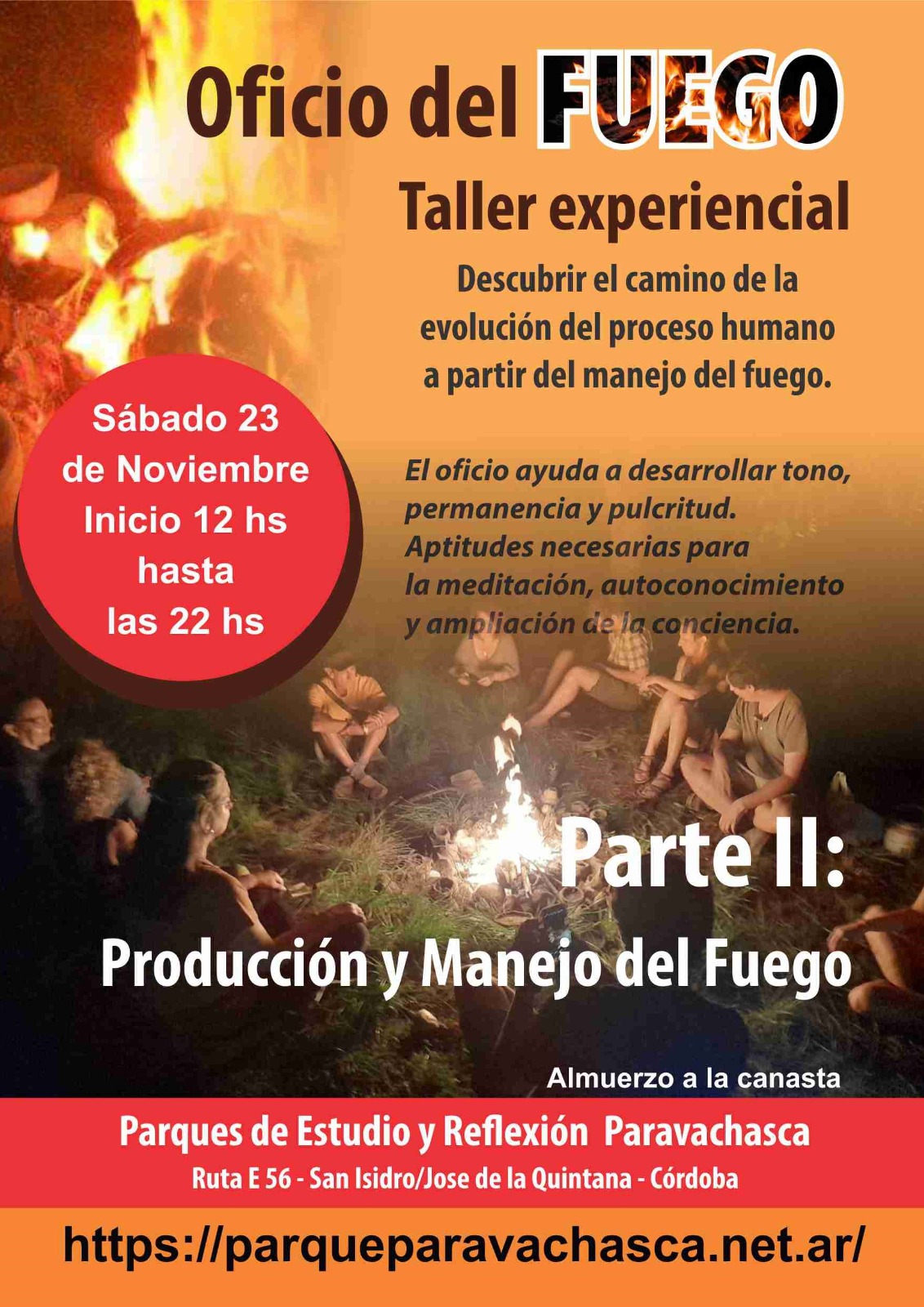 20241123 FLYER TALLER OFICIO DEL FUEGO