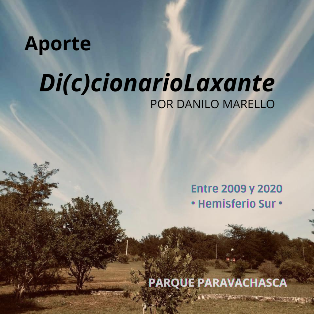 DANILO MARELLO APORTE "DI(C)CIONARIO LAXANTE"